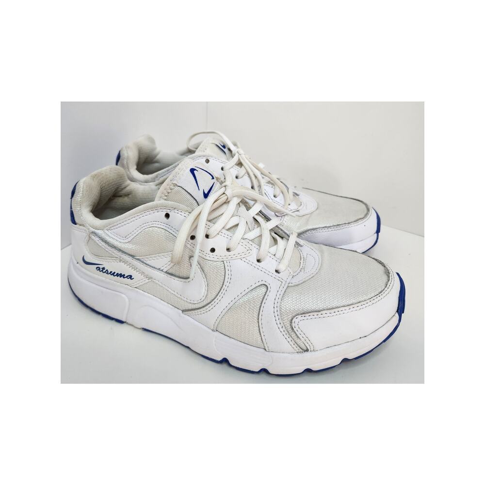 Nike Atsuma White / Blue sneakers Men's Size 6.5 Pre-owned Great Condition